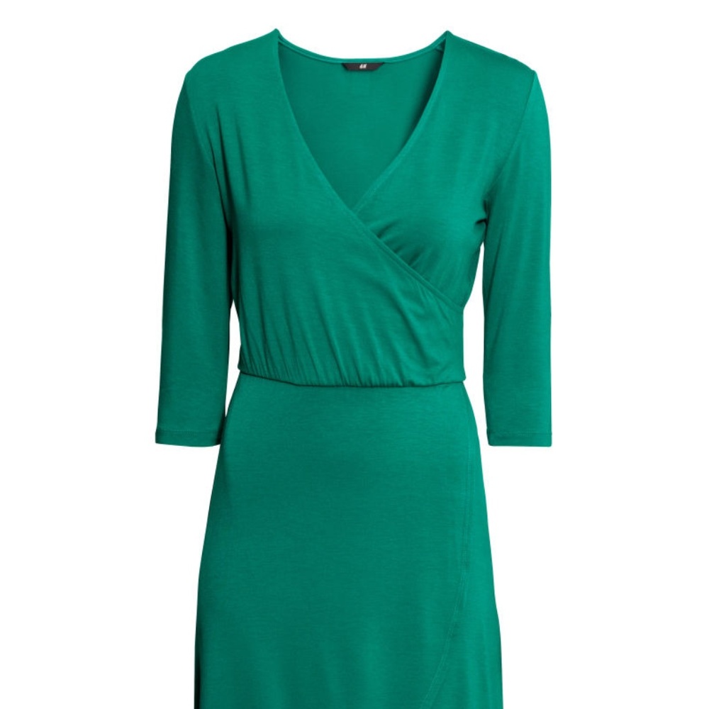 Lovely teal green H&M dress  3/4 slv